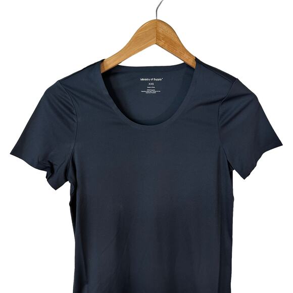 Ministry of Supply Women's Luxe Touch Tee Black Size XXS New - Picture 4 of 7